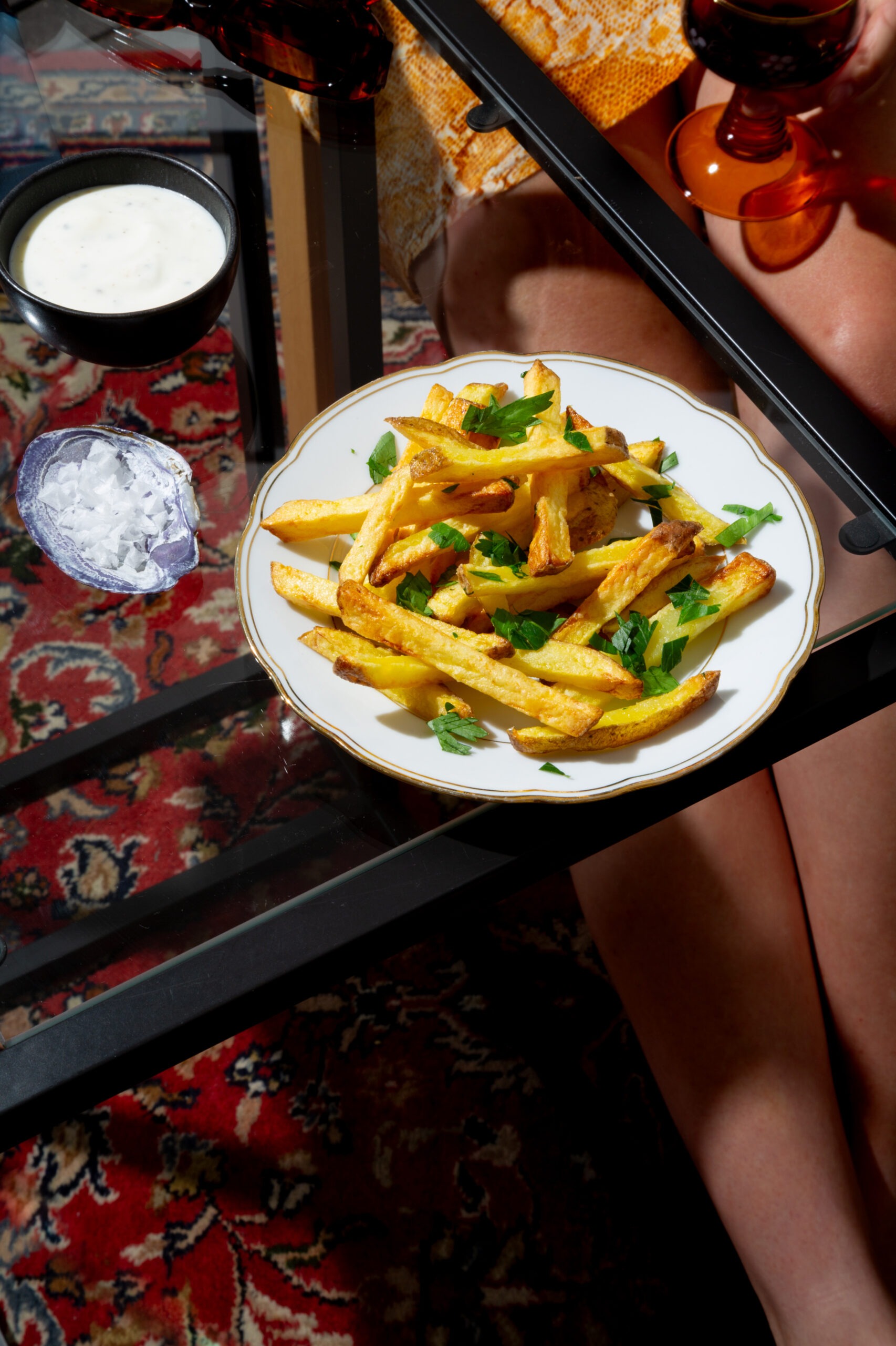 Beispiel Food Fotografie — Petersilien-Pommes