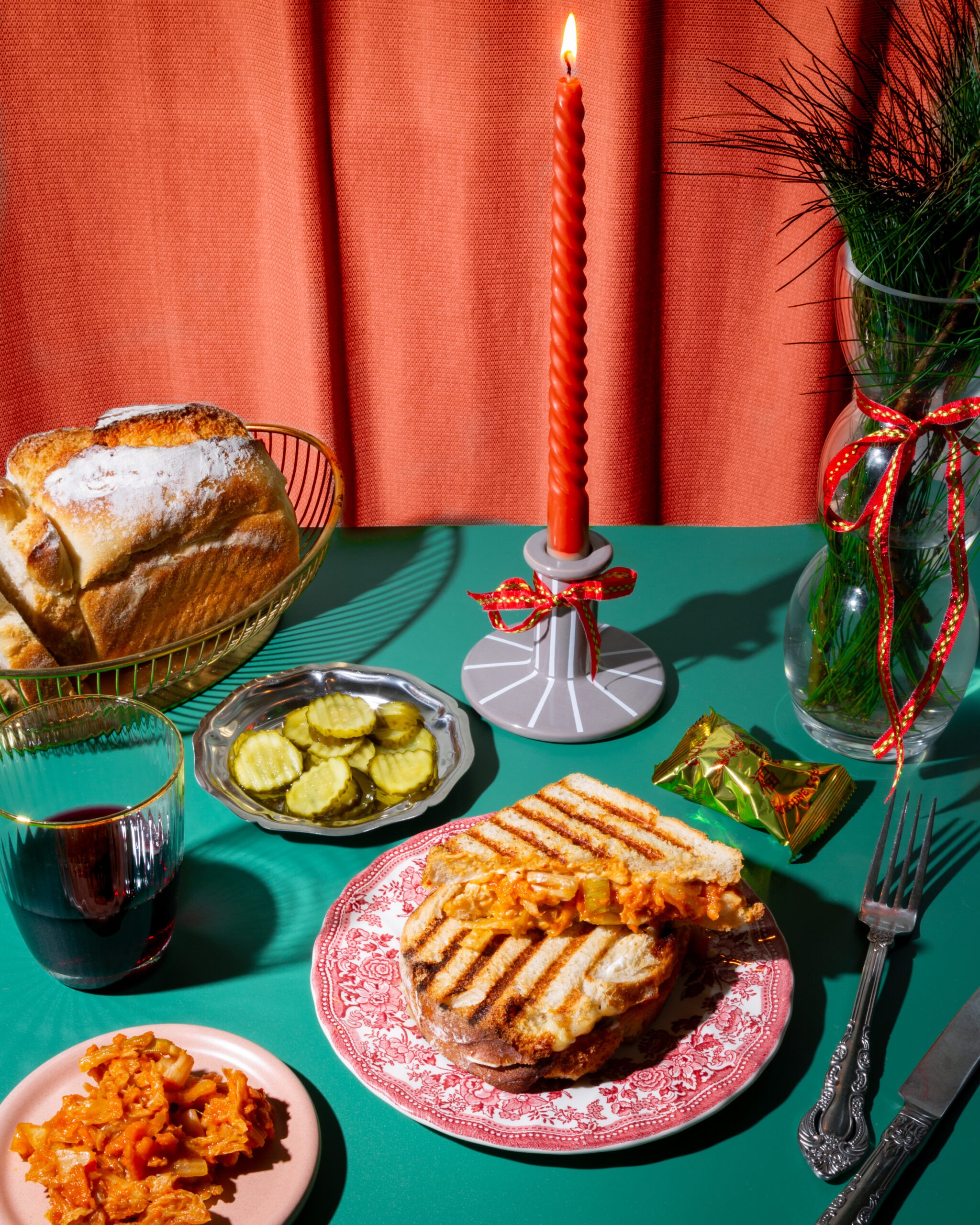 Grilled Cheese Sandwich mit Kimchi