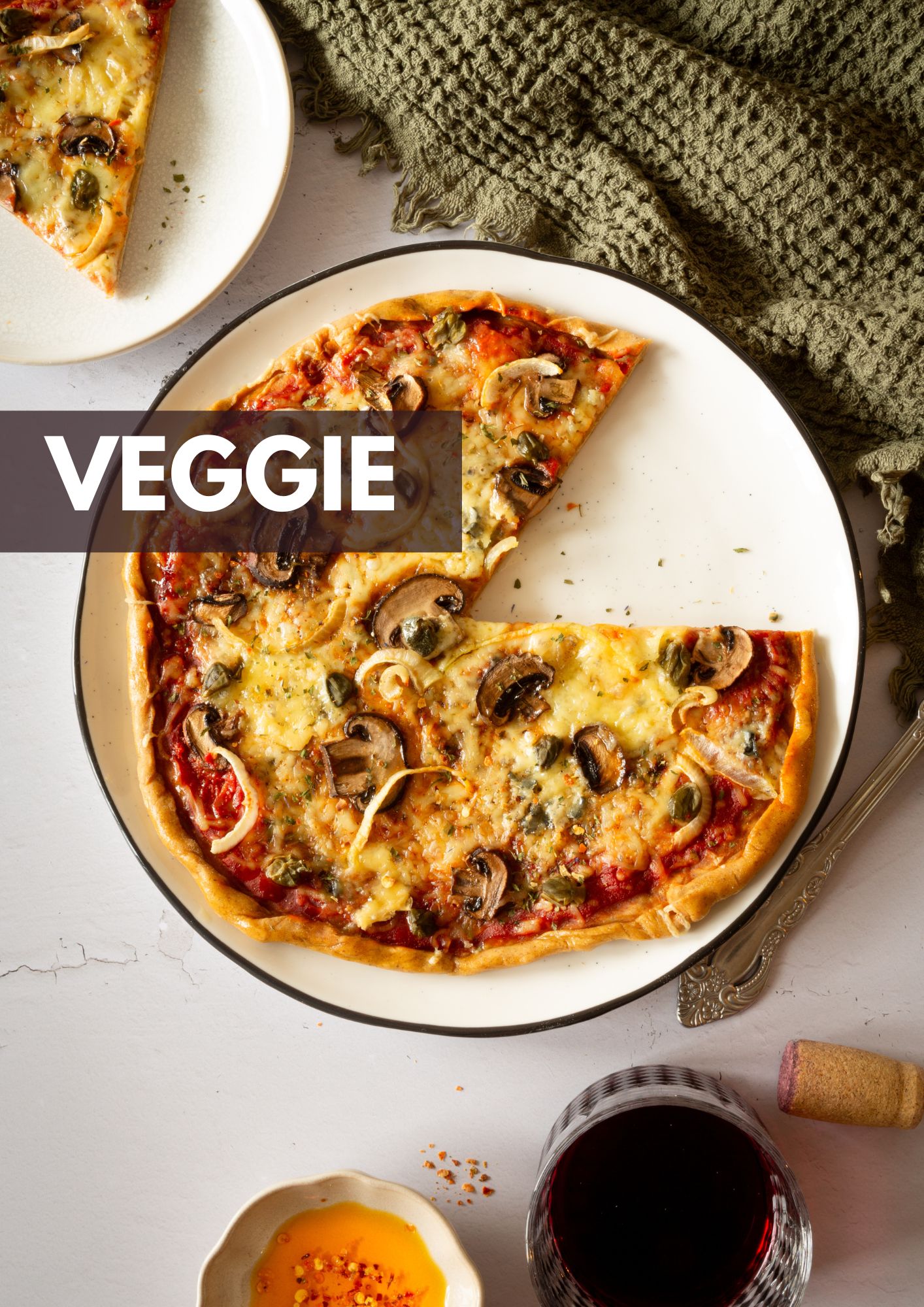 Sauerteig Pizza im Detail